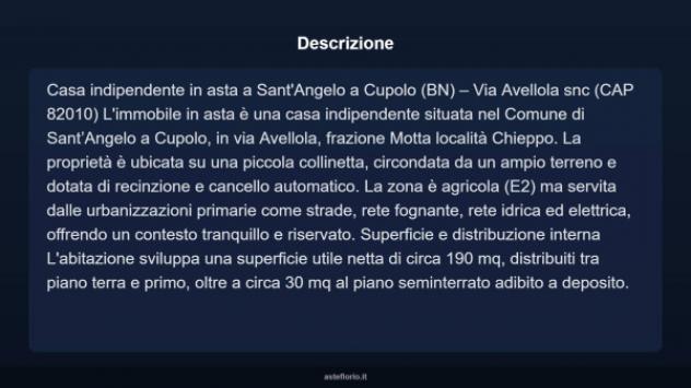 Immobile in asta di 190 m² in vendita a Sant'Angelo a Cupolo - Foto 4