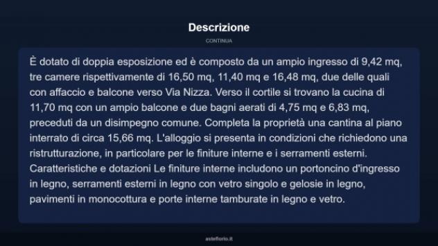 Immobile in asta di 110 m² con più di 5 locali in vendita a Torino - Foto 9