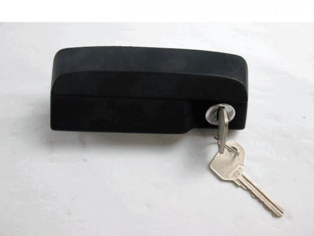 37/112 MANIGLIA PORTELLO COFANO POSTERIORE BAULE CON BLOCCHETTO E CHIAVE FIAT 131 1.6 B FAMILIARE RICAMBIO NUOVO