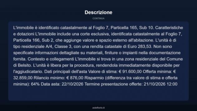 Immobile in asta di 90 m² con più di 5 locali in vendita a Belsito - Foto 5