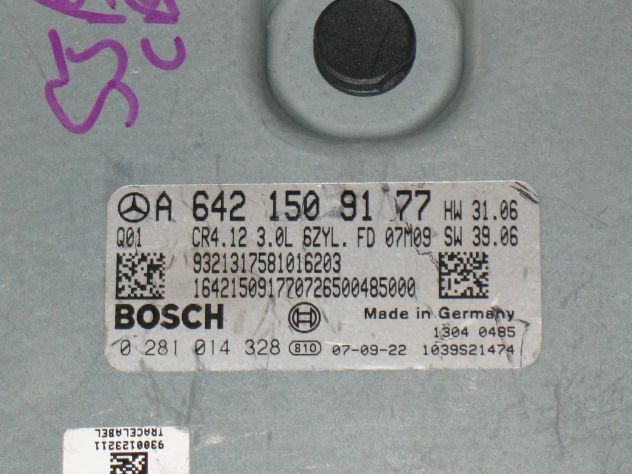 A6421509177 ECU CENTRALINA MERCEDES CLASSE E 3.0 CR4.12 0281014328 - Foto 2