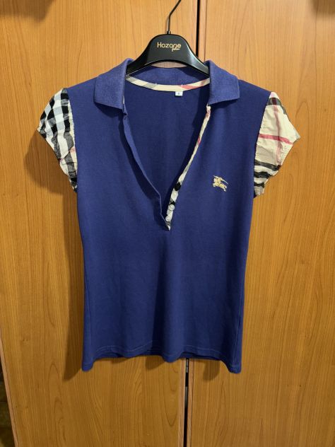 MAGLIETTA POLO IN OTTIME CONDIZIONI DA DONNA,IN COTONE,TAGLIA S,LEGGERMENTE ELAS - Foto 2