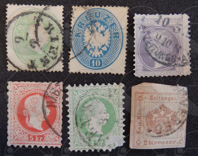 AUSTRIA 1850-1899 Lotto di 32 francobolli - Foto 2