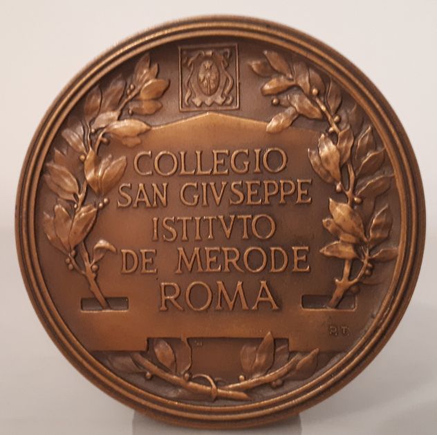 Medaglia S.J.B. DE LA SALLE FVNDATOR SCHOLARVM CHRISTIANARVM 1937. - Foto 5