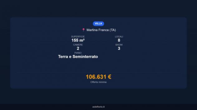 Immobile in asta di 155 m² con più di 5 locali in vendita a Martina Franca - Foto 16