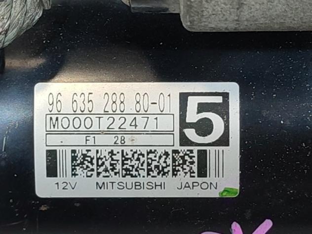 MOTORINO D' AVVIAMENTO PEUGEOT 5008 1° Serie 9663528880-01 9H05 diesel 1560 (09) - Foto 5