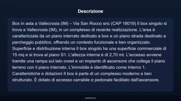 Immobile in asta di 15 m² in vendita a Vallecrosia - Foto 3