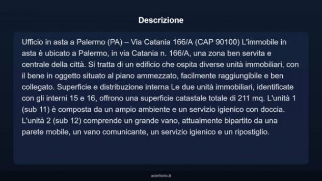 Immobile in asta di 211 m² in vendita a Palermo - Foto 4