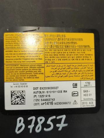 AIRBAG SEDILE DESTRO CHEVROLET Cruze S. Wagon 13251416 Z20D1 (1214) - Foto 2