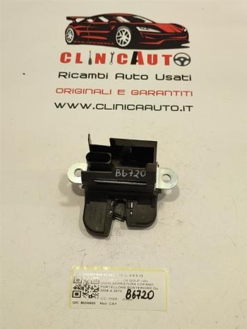 SERRATURA COFANO POSTERIORE VOLKSWAGEN Golf 6 Berlina 5K0827505 3C9827645A CAY (0812)
