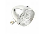 Faro anteriore retrò cromato led bianchi bici