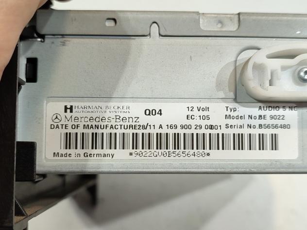 AUTORADIO MERCEDES Classe A W169 4° Serie A1699002900 640940 (08) - Foto 4