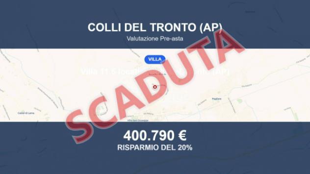 Immobile in asta di 362 m² con più di 5 locali e box auto in vendita a Colli del Tronto