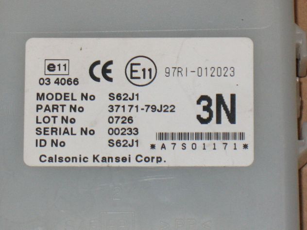 0261S04535 KIT ECU SUZUKI SX4 1.6 ME17.9.51 3392055L10 3677055L01 3717179J22 - Foto 4