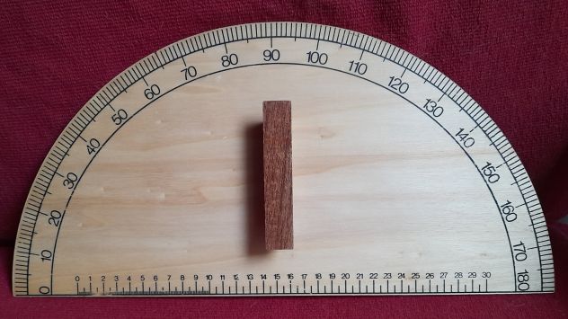 goniometro gigante in legno cm.20x40