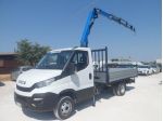 Iveco Daily 35c14 cassone con gru 4 sfili