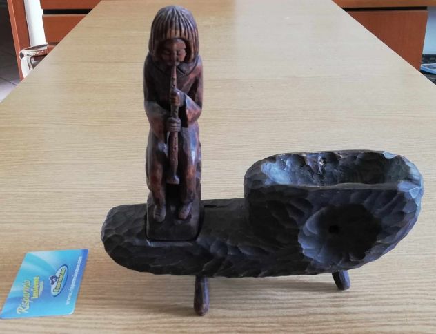 Manufatto in legno intagliato a mano degli anni 60 - Foto 5