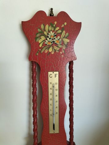 Barometro rosso vintage - Foto 3