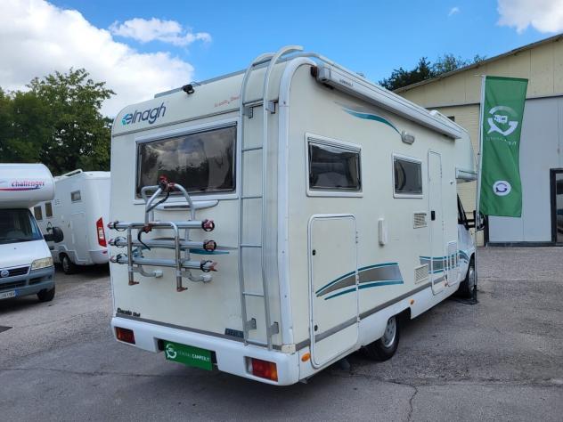 CAMPER ELNAGH DUCATO MANSARDATO 6 POSTI LETTO MATRIMONIALE GARAGE FOTOVOLTAICO GENERALI USATO - Foto 3