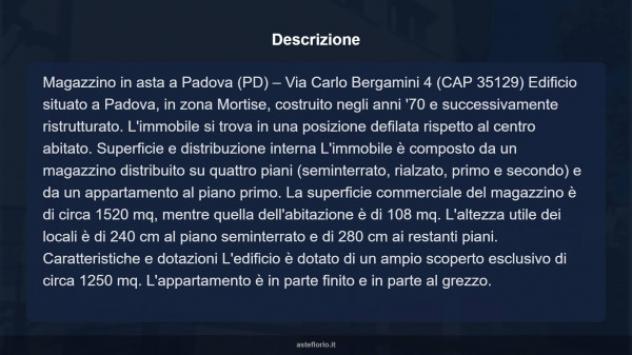 Immobile in asta di 1520 m² in vendita a Padova - Foto 9