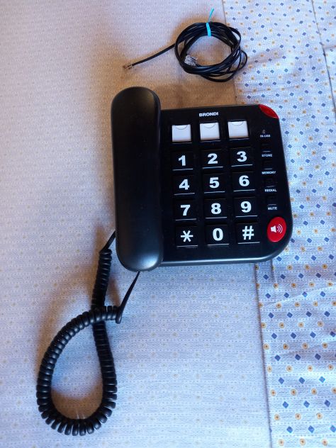 TELEFONO FISSO BRONDI BRAVO 15 NERO