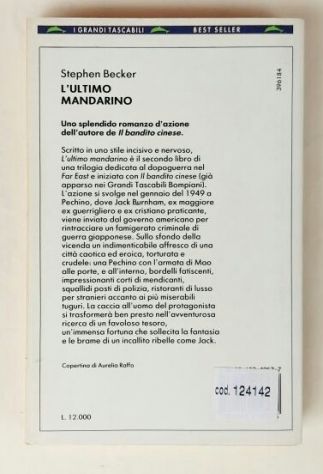 L'ultimo mandarino di Stephen Becker 1°Ed.Bompiani, novembre 1992 - Foto 2