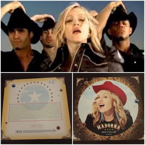 MADONNA, DON'T TELL ME, 2000 WARNER BROS. RECORDS INC, THE U.S. MADE IN U.S.A.