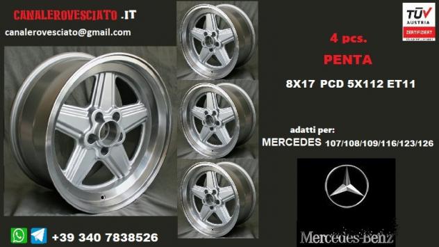 Cerchi AMG penta 8x 17 5x112 et11 mercedes