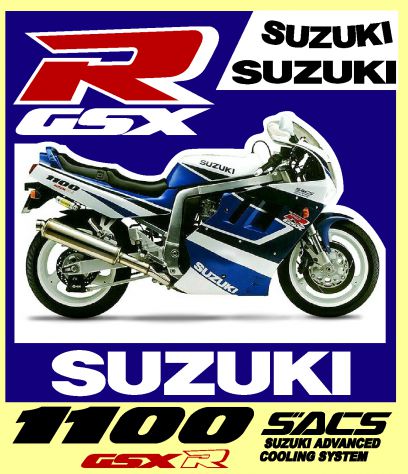 Adesivi gsx-r-suzuki sacs advanced cooling system