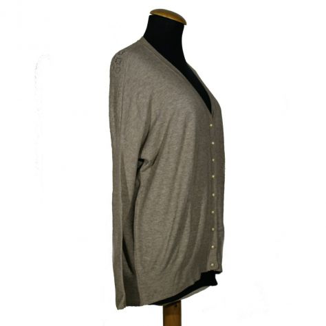 Maglione cardigan beige - tg. M - Foto 3