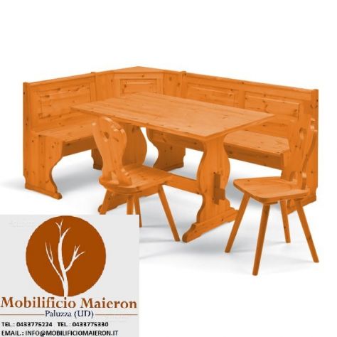 Mobili Rustici In Legno Milano Arredo Taverne Soggiorni Giropanca Tavolo Sedie - Foto 7