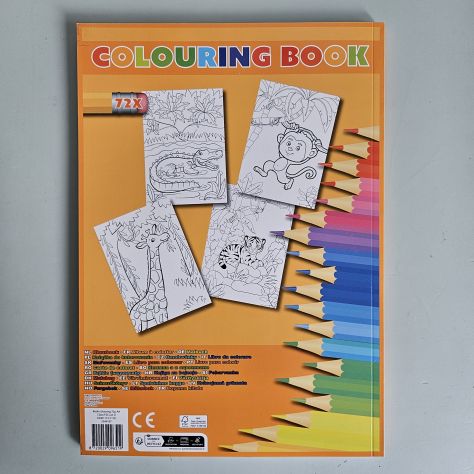 Libro da Colorare, Colouring Book - Giraffa A4 - 2026 - TRACCIATA!! - Foto 6