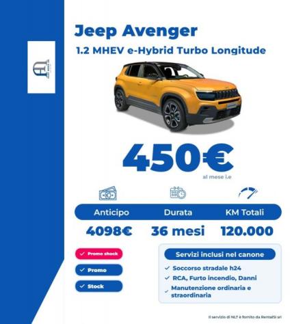 JEEP Avenger 1.2 Turbo 110 CV MHEV Longitude rif. 24175578 - Foto 3