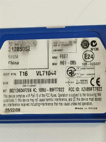 MODULO CONTROLLO BLUETOOTH VOLVO V50 2° Serie 31285052 diesel 1560 (0712) - Foto 2