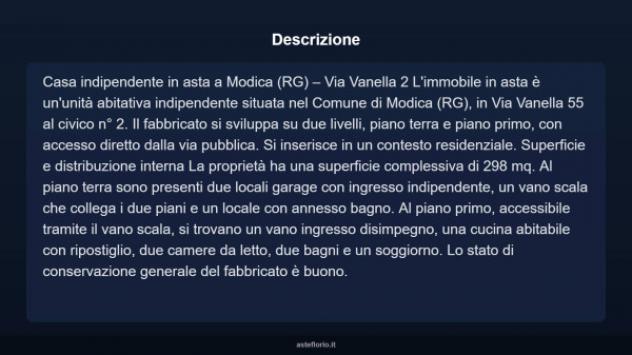 Immobile in asta di 298 m² con più di 5 locali e box auto doppio in vendita a Modica - Foto 3