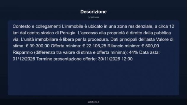 Immobile in asta di 131 m² con più di 5 locali in vendita a Perugia - Foto 15