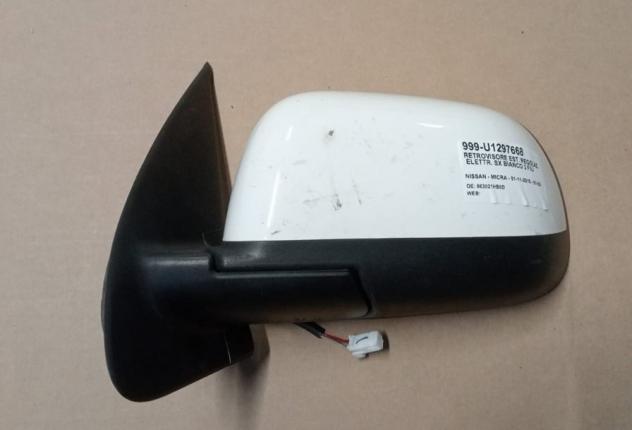 RETROVISORE EST. REGOLAZ. ELETTR. SX BIANCO 3 FILI 999-U1297668 Vetri e Retrovisori  Cristalli  Retrovisori  Retrovisore NISSAN - MICRA - 01-11-2010 -