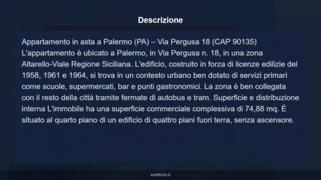 Immobile in asta di 74 m² in vendita a Palermo - Foto 17