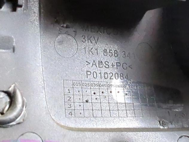1K1858341 MASCHERINA RIVESTIMENTO CRUSCOTTO INFERIORE LATO SINISTRO VOLKSWAGEN GOLF 6 SW 1.6 D 77KW AUT 5P (2012) RICAMBIO USATO - Foto 6