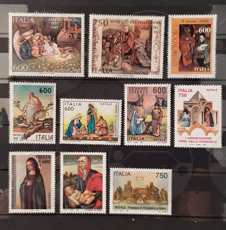 ITALIA francobolli serie: NATALE 1970-2001 - Foto 4