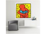 Quadro Pop Art dipinto a mano di Keith Haring
