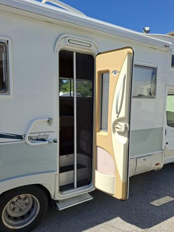 CAMPER RIMOR FORD MANSARDATO 7 POSTI DOPPIA DINETTE LETTI CASTELLO CLIMATIZZATORE PORTAMOTO GEMELLATO POSTERIORE CAMPEGGIO USATI GENERALI 1469 - Foto 5