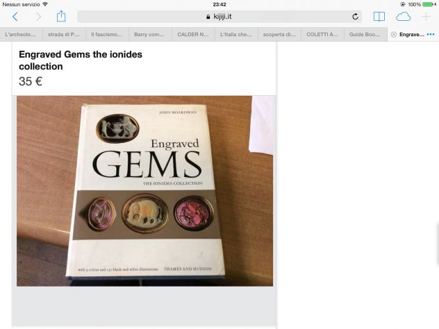 ENGRAVED GEMS the Ionides Collection Boardman, John , 1968