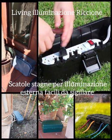 Impianto elettrico per esterno luci giardino stagno IP54 - Foto 5