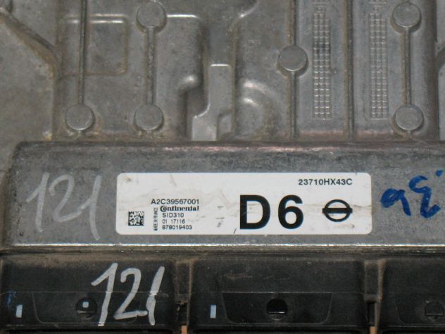 23710HX43C A2C39567001 Ecu Nissan QASHQAI sid310 23710HX43C 878019403 - Foto 2
