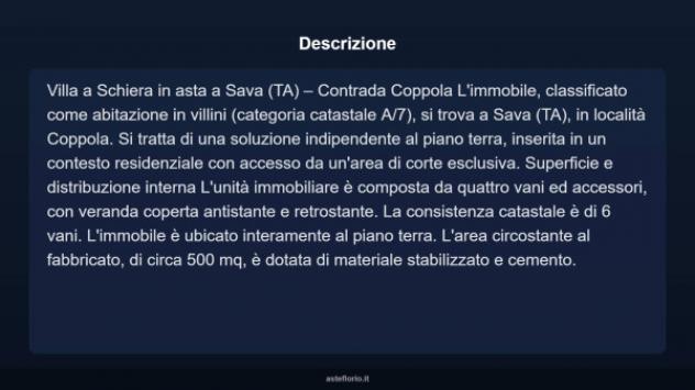 Immobile in asta di 90 m² in vendita a Sava - Foto 3