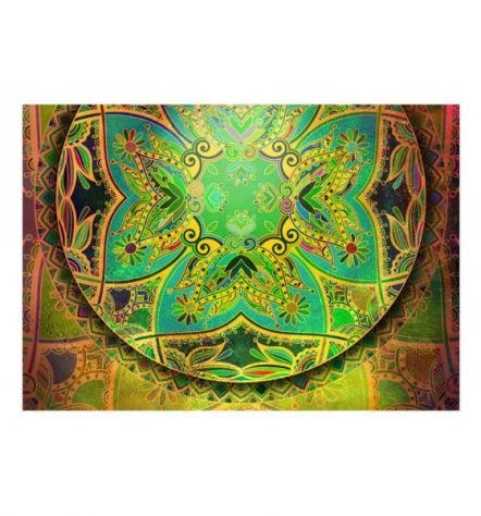 Fotomurale Adesivo Orientale Elegante Verde Arredalacasa - Foto 2