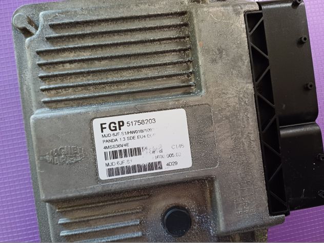 51758203 CENTRALINA MOTORE ECU FIAT PANDA 169 1.3 MULTIJET 16V MAN 5M KW51 – 70C - Foto 2