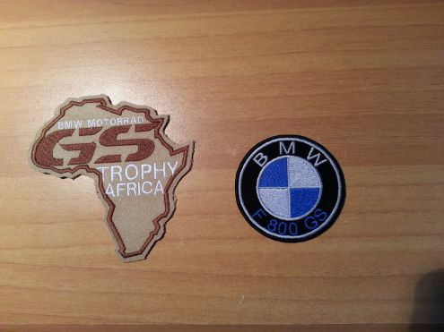 TOPPE PATCH BMW R1200GS RICAMATE SU TESSUTO DI ALTA QUALITA TERMOAPPLICABILE MOTORRAD 1200 GS 800 650 GS - Foto 2