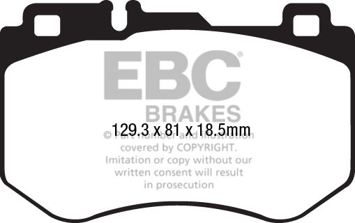 Dischi pastiglie sportive per Mercedes Classe C Brembo Xtra Max Ebc Yellow green - Foto 4